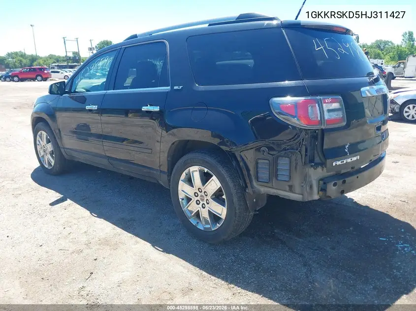 2017 GMC Acadia Limited VIN: 1GKKRSKD5HJ311427 Lot: 45298598