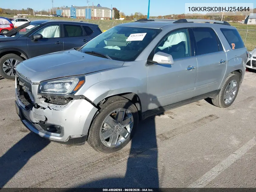 1GKKRSKD8HJ254544 2017 GMC Acadia Limited