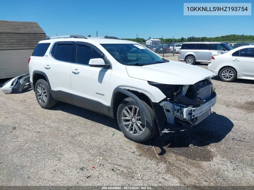2017 GMC Acadia Sle-2 VIN: 1GKKNLLS9HZ193754 Lot: 45346660