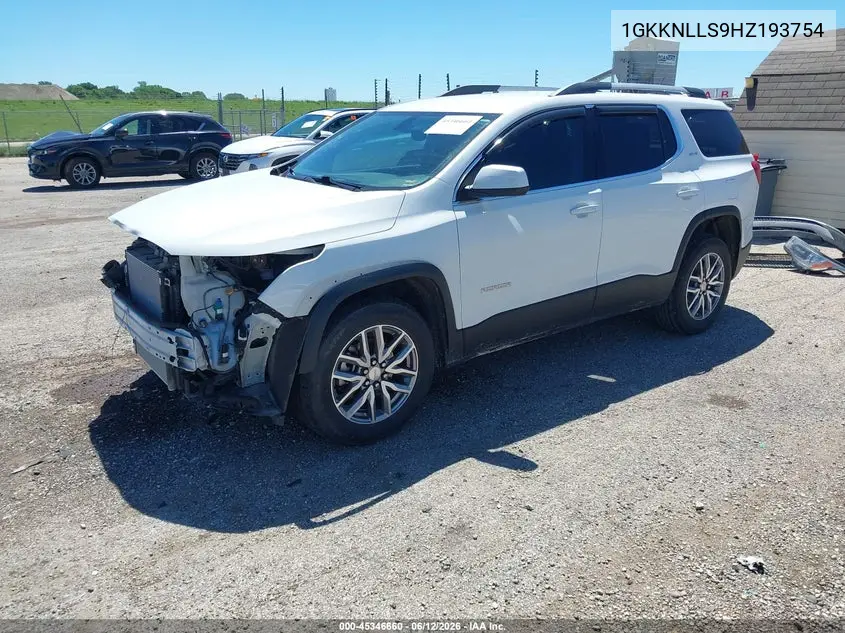 2017 GMC Acadia Sle-2 VIN: 1GKKNLLS9HZ193754 Lot: 45346660