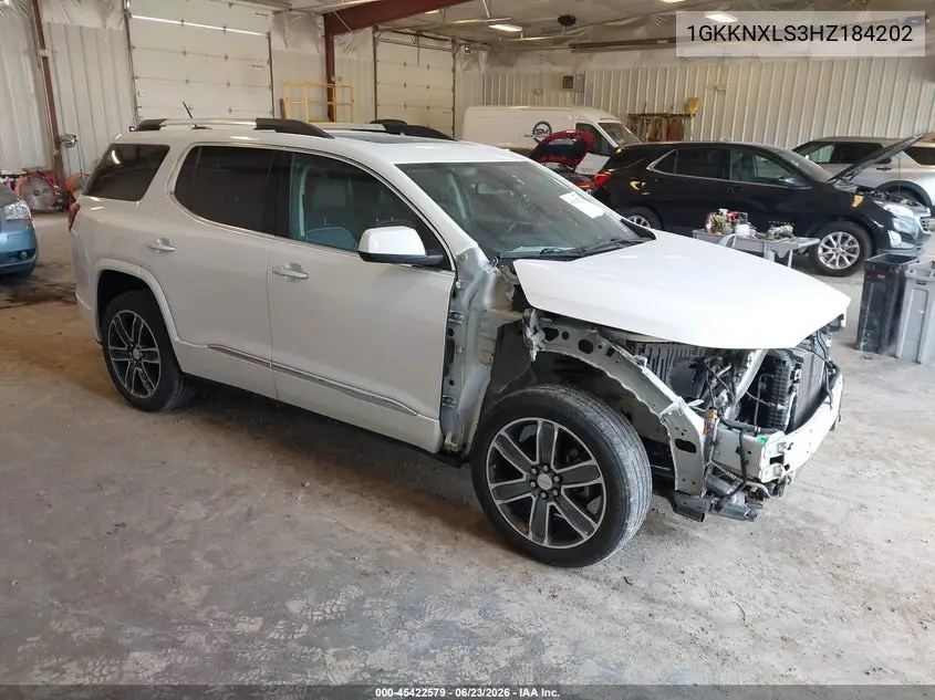 2017 GMC Acadia Denali VIN: 1GKKNXLS3HZ184202 Lot: 45422579