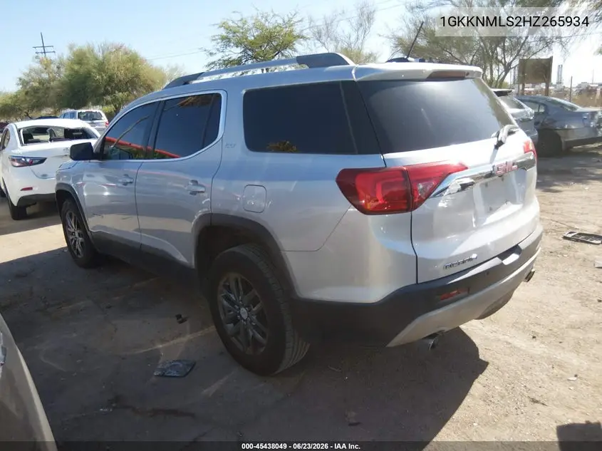 2017 GMC Acadia Slt-1 VIN: 1GKKNMLS2HZ265934 Lot: 45438049