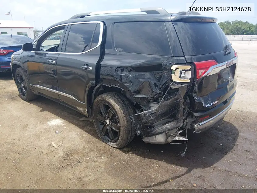 2017 GMC Acadia Denali VIN: 1GKKNPLS5HZ124678 Lot: 45443001