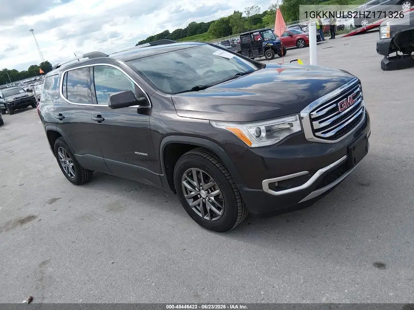 2017 GMC Acadia Slt-1 VIN: 1GKKNULS2HZ171326 Lot: 45446423