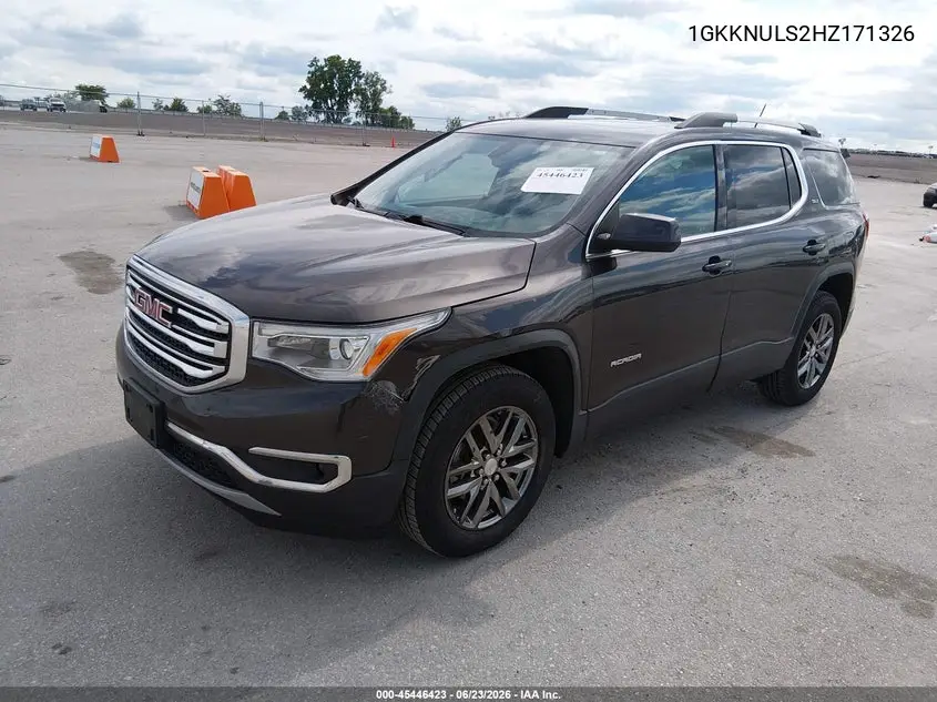 2017 GMC Acadia Slt-1 VIN: 1GKKNULS2HZ171326 Lot: 45446423