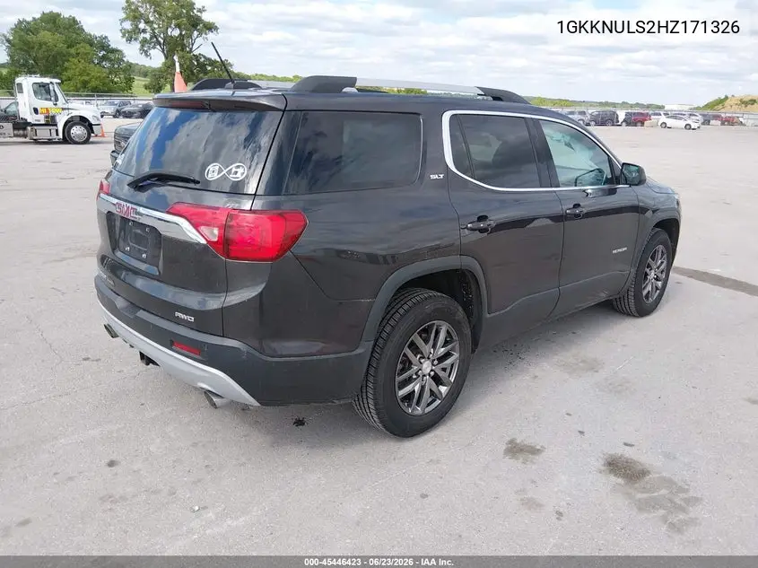 2017 GMC Acadia Slt-1 VIN: 1GKKNULS2HZ171326 Lot: 45446423