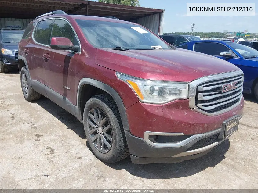 2017 GMC Acadia Slt-1 VIN: 1GKKNMLS8HZ212316 Lot: 45454146