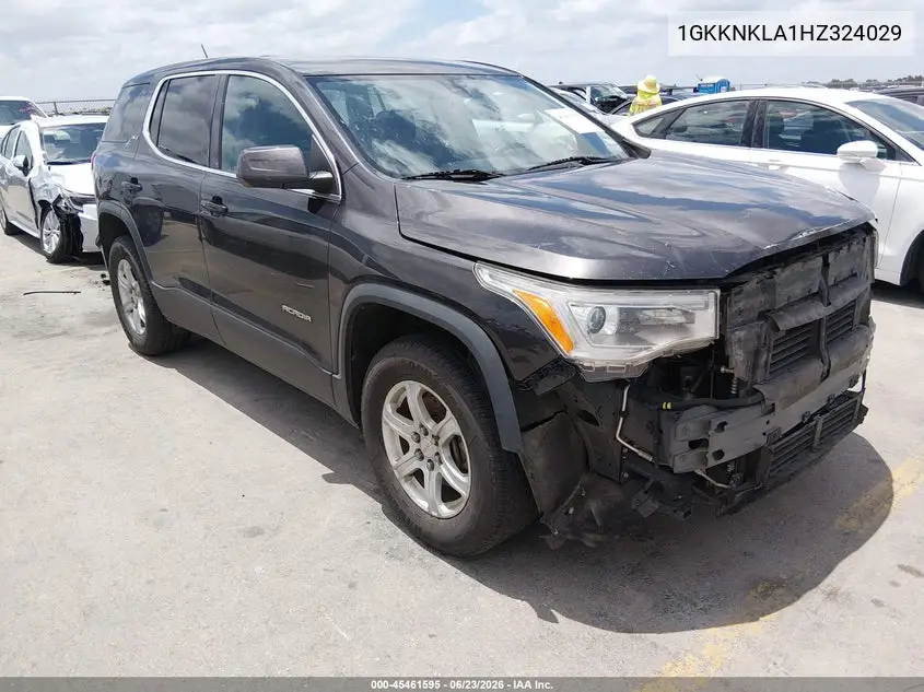 2017 GMC Acadia Sle-1 VIN: 1GKKNKLA1HZ324029 Lot: 45461595