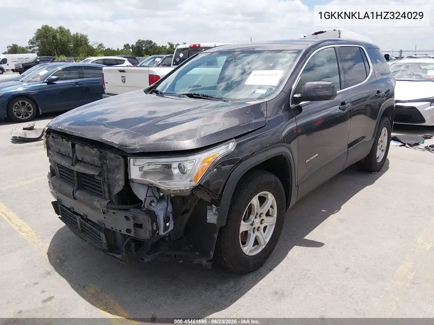 2017 GMC Acadia Sle-1 VIN: 1GKKNKLA1HZ324029 Lot: 45461595