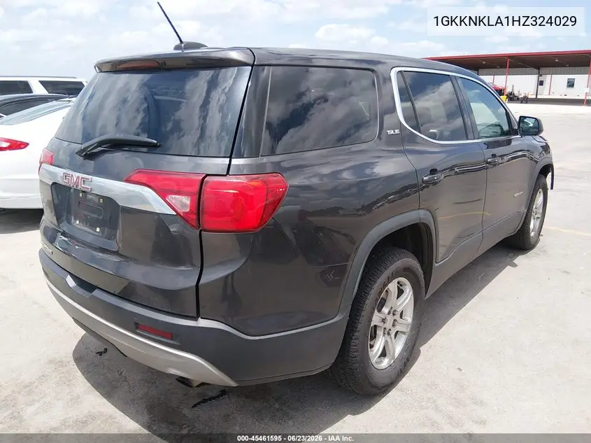 2017 GMC Acadia Sle-1 VIN: 1GKKNKLA1HZ324029 Lot: 45461595