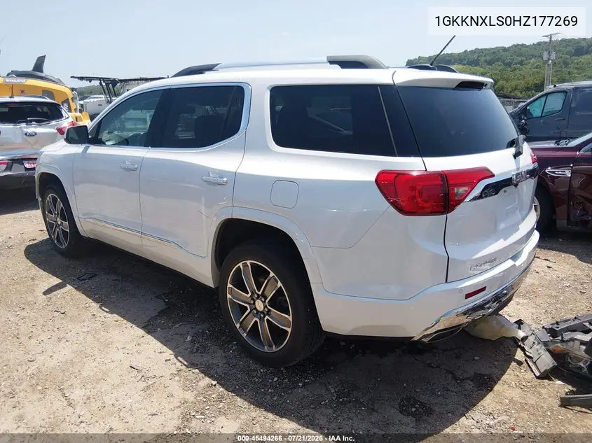 2017 GMC Acadia Denali VIN: 1GKKNXLS0HZ177269 Lot: 45494266