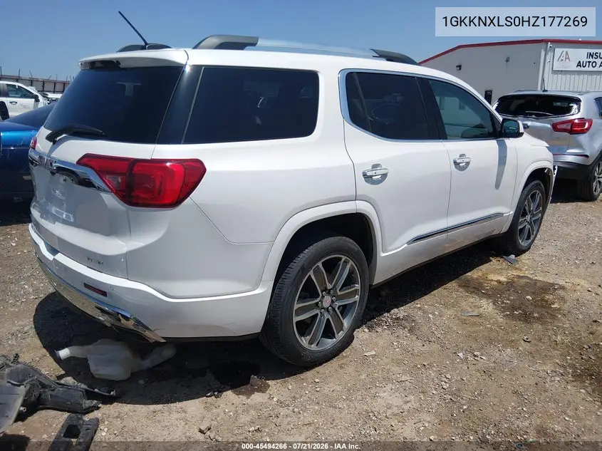 2017 GMC Acadia Denali VIN: 1GKKNXLS0HZ177269 Lot: 45494266