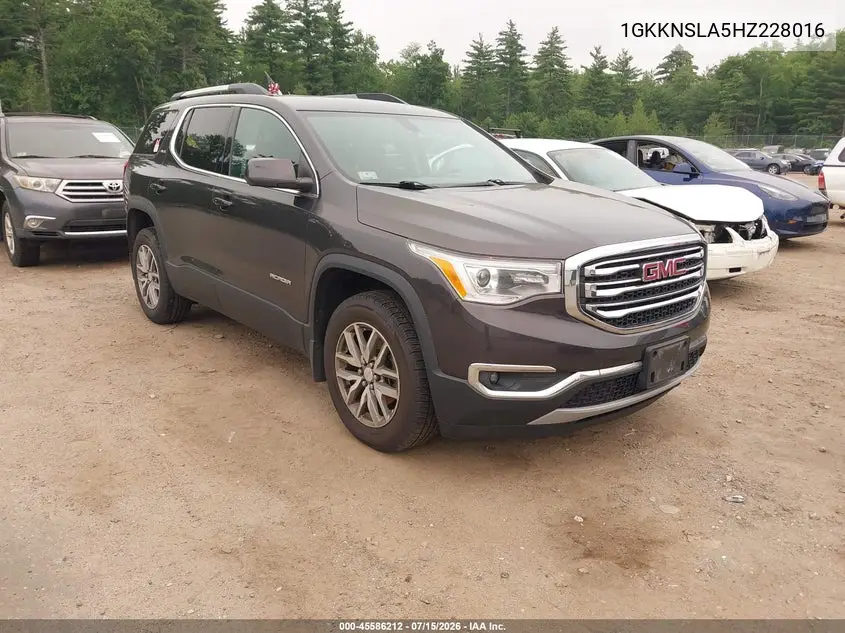 2017 GMC Acadia Sle-2 VIN: 1GKKNSLA5HZ228016 Lot: 45586212