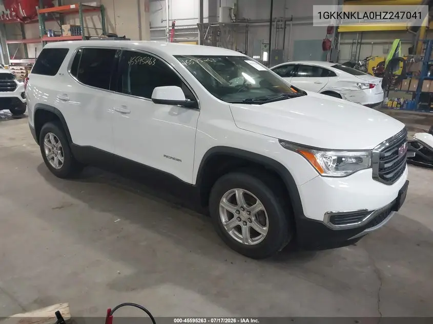 2017 GMC Acadia Sle-1 VIN: 1GKKNKLA0HZ247041 Lot: 45595263