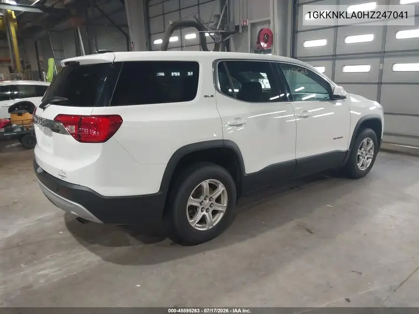 2017 GMC Acadia Sle-1 VIN: 1GKKNKLA0HZ247041 Lot: 45595263