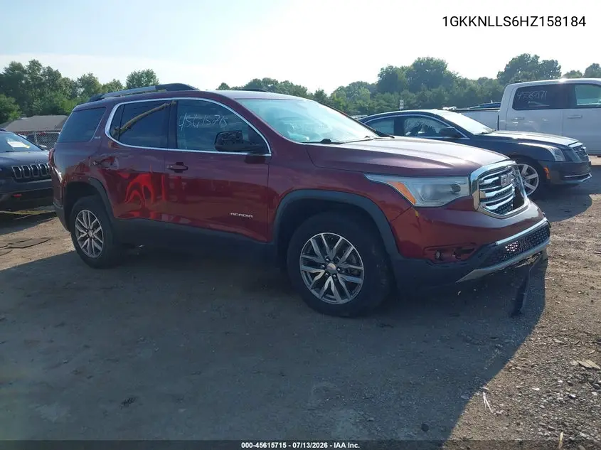 2017 GMC Acadia Sle-2 VIN: 1GKKNLLS6HZ158184 Lot: 45615715