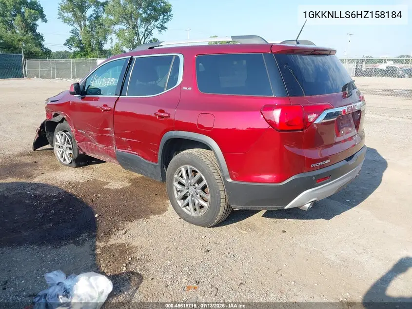 2017 GMC Acadia Sle-2 VIN: 1GKKNLLS6HZ158184 Lot: 45615715