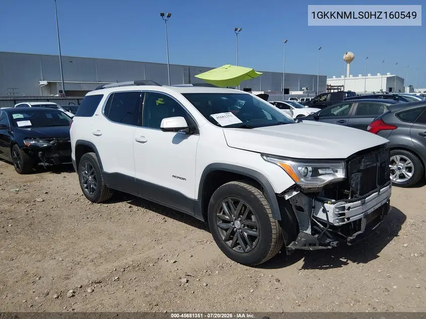 2017 GMC Acadia Slt-1 VIN: 1GKKNMLS0HZ160549 Lot: 45681351