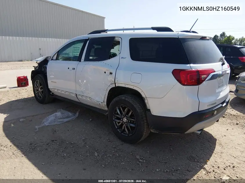 2017 GMC Acadia Slt-1 VIN: 1GKKNMLS0HZ160549 Lot: 45681351
