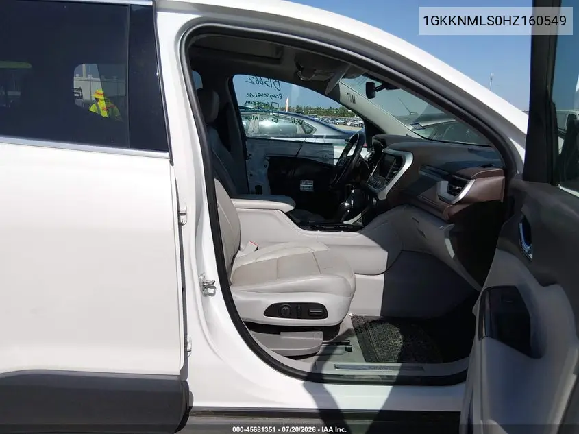 2017 GMC Acadia Slt-1 VIN: 1GKKNMLS0HZ160549 Lot: 45681351