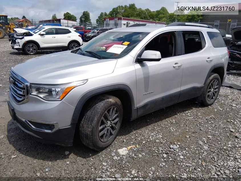 2018 GMC Acadia Slt-1 VIN: 1GKKNULS4JZ231760 Lot: 45290908