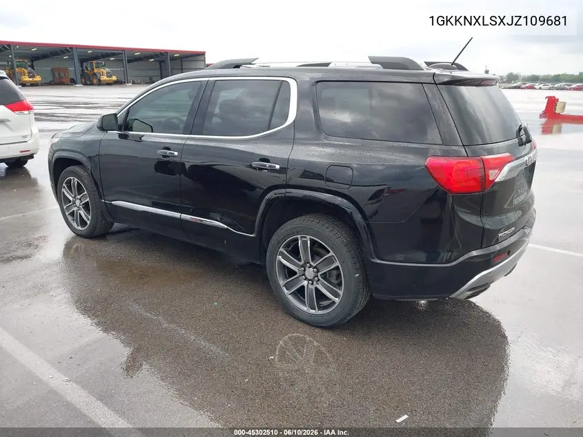 2018 GMC Acadia Denali VIN: 1GKKNXLSXJZ109681 Lot: 45302510