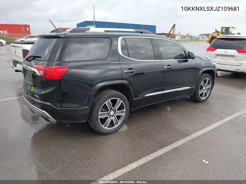 2018 GMC Acadia Denali VIN: 1GKKNXLSXJZ109681 Lot: 45302510