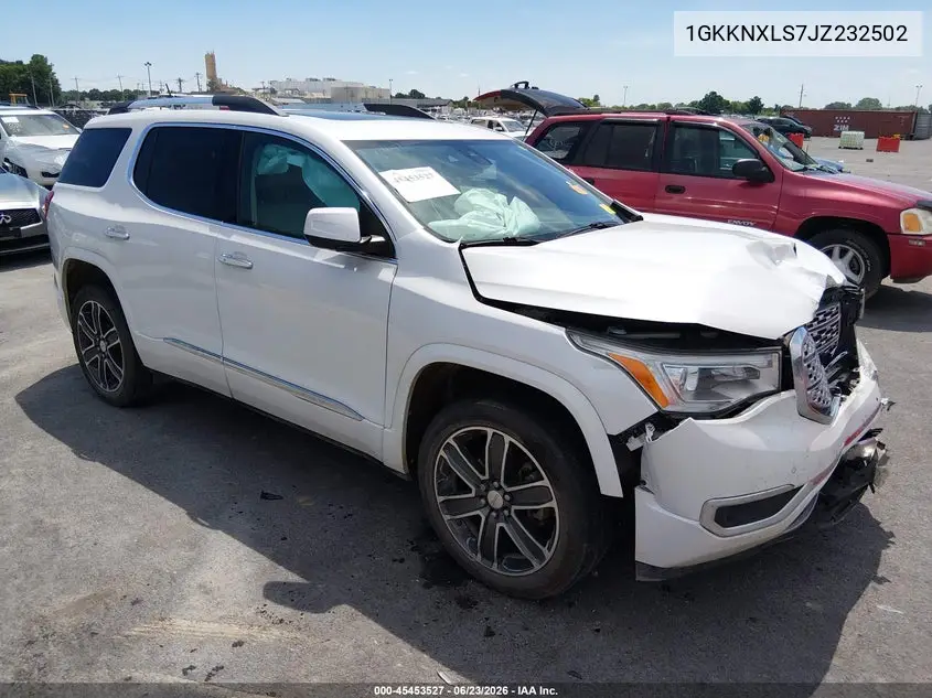 2018 GMC Acadia Denali VIN: 1GKKNXLS7JZ232502 Lot: 45453527