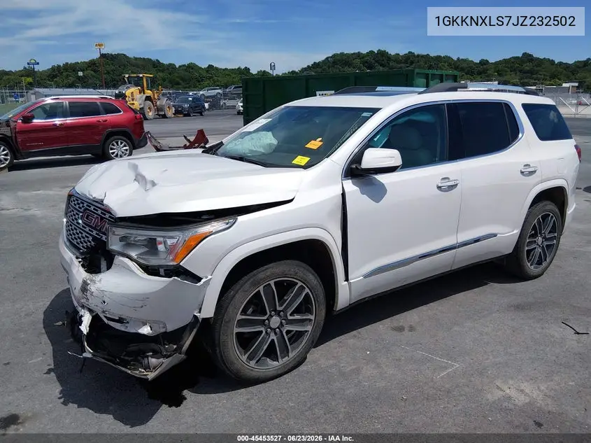 2018 GMC Acadia Denali VIN: 1GKKNXLS7JZ232502 Lot: 45453527