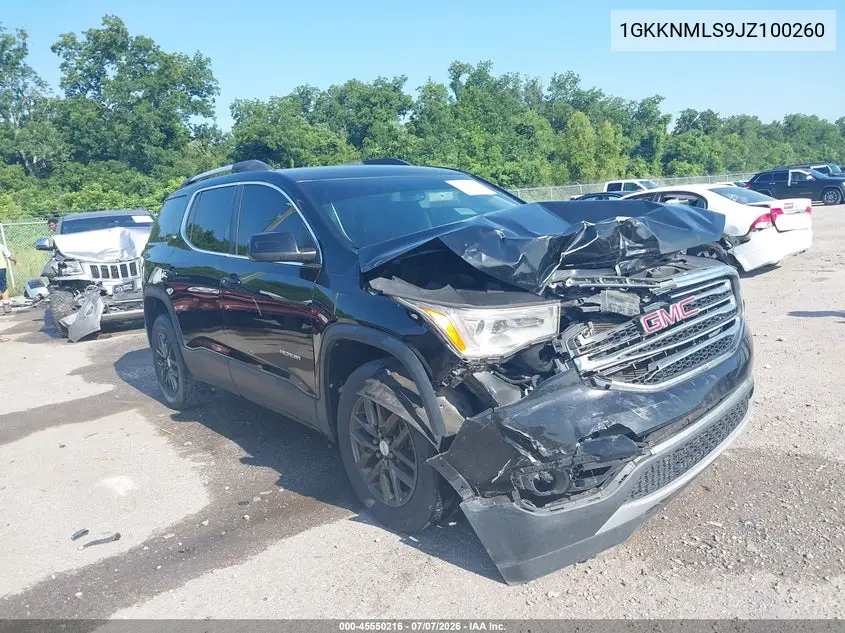 2018 GMC Acadia Slt-1 VIN: 1GKKNMLS9JZ100260 Lot: 45550216