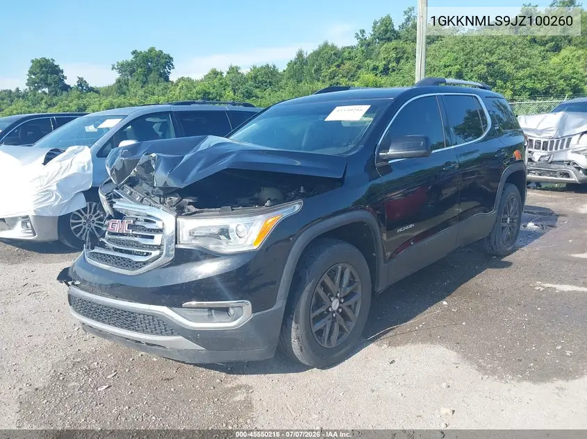 2018 GMC Acadia Slt-1 VIN: 1GKKNMLS9JZ100260 Lot: 45550216
