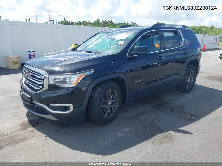 2018 GMC Acadia Slt-1 VIN: 1GKKNMLS8JZ200124 Lot: 45555759