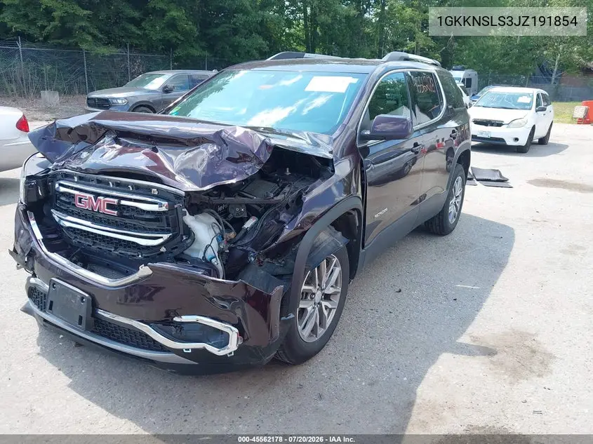 2018 GMC Acadia Sle-2 VIN: 1GKKNSLS3JZ191854 Lot: 45562178