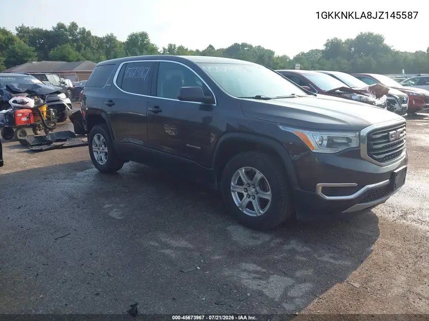 2018 GMC Acadia Sle-1 VIN: 1GKKNKLA8JZ145587 Lot: 45673967