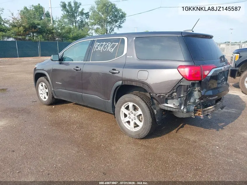 2018 GMC Acadia Sle-1 VIN: 1GKKNKLA8JZ145587 Lot: 45673967