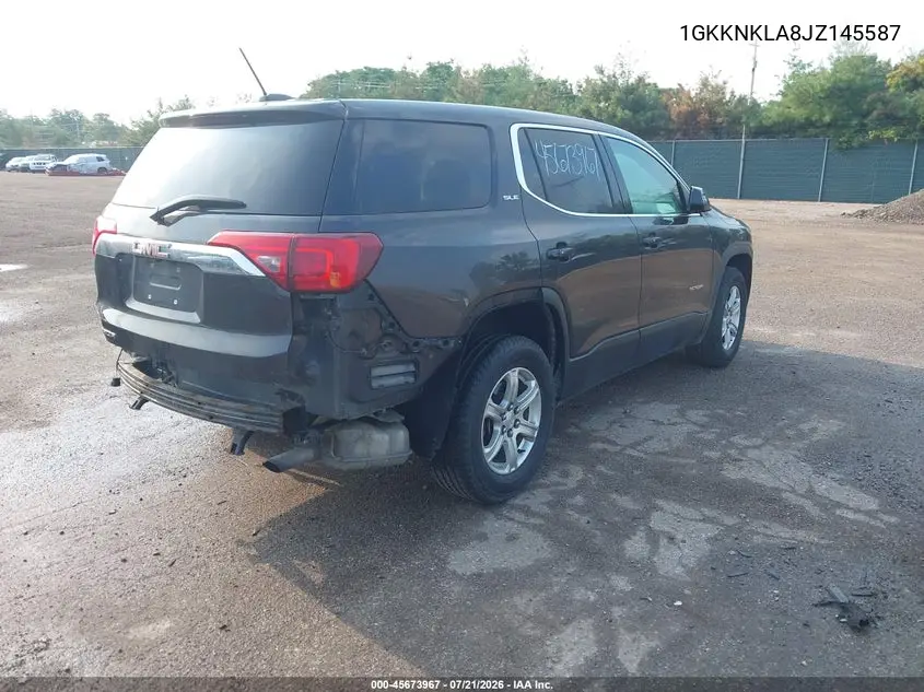 2018 GMC Acadia Sle-1 VIN: 1GKKNKLA8JZ145587 Lot: 45673967