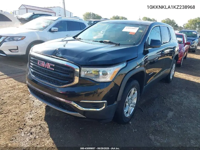 1GKKNKLA1KZ238968 2019 GMC Acadia Sle-1