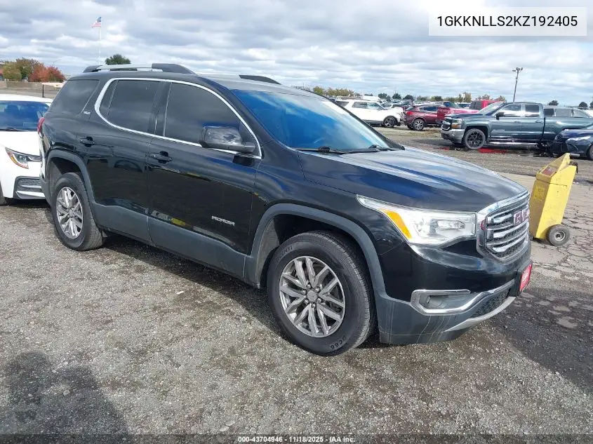 1GKKNLLS2KZ192405 2019 GMC Acadia Sle-2