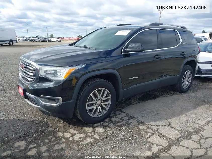 1GKKNLLS2KZ192405 2019 GMC Acadia Sle-2
