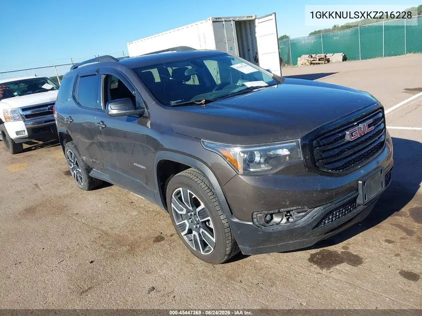2019 GMC Acadia Slt-1 VIN: 1GKKNULSXKZ216228 Lot: 45447369