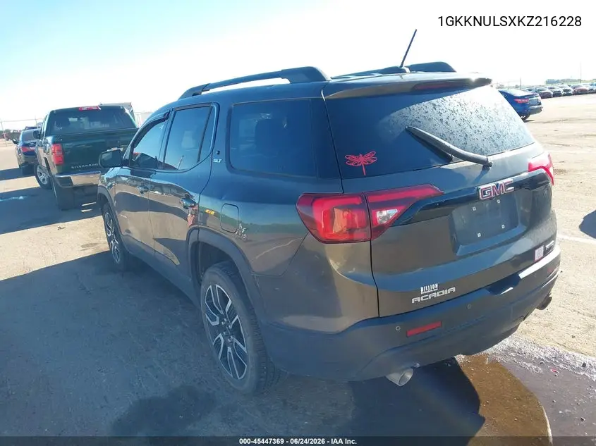 2019 GMC Acadia Slt-1 VIN: 1GKKNULSXKZ216228 Lot: 45447369