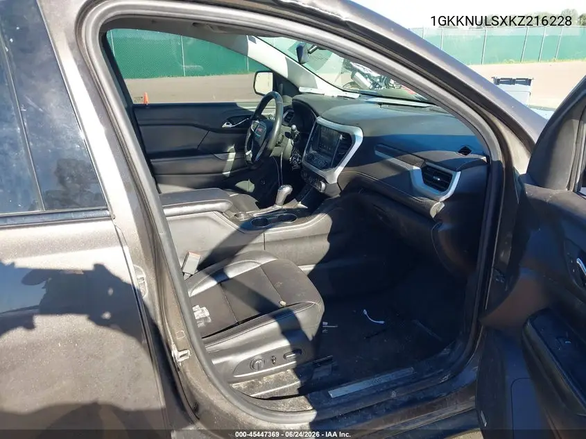 2019 GMC Acadia Slt-1 VIN: 1GKKNULSXKZ216228 Lot: 45447369