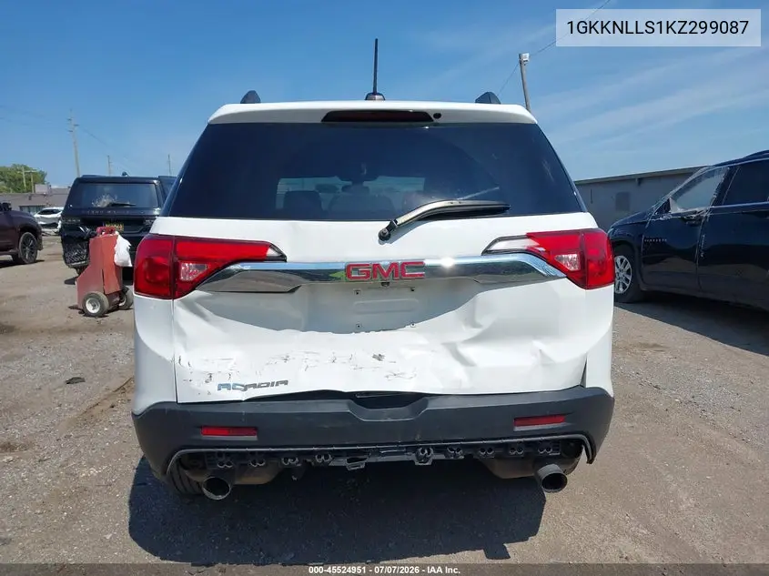 2019 GMC Acadia Sle-2 VIN: 1GKKNLLS1KZ299087 Lot: 45524951