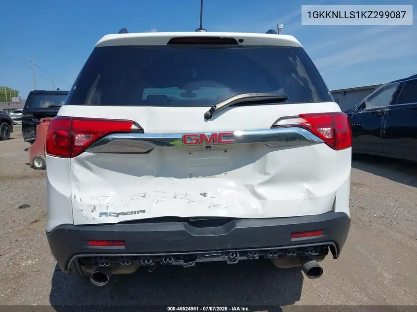 2019 GMC Acadia Sle-2 VIN: 1GKKNLLS1KZ299087 Lot: 45524951