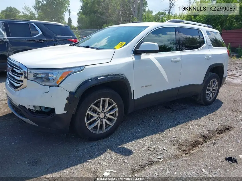 2019 GMC Acadia Sle-2 VIN: 1GKKNLLS1KZ299087 Lot: 45524951