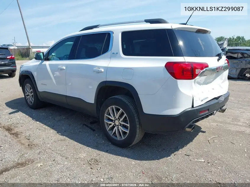2019 GMC Acadia Sle-2 VIN: 1GKKNLLS1KZ299087 Lot: 45524951