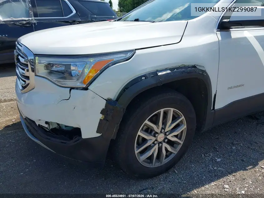2019 GMC Acadia Sle-2 VIN: 1GKKNLLS1KZ299087 Lot: 45524951