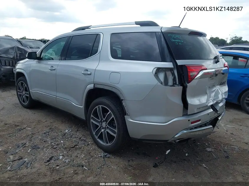 2019 GMC Acadia Denali VIN: 1GKKNXLS1KZ148287 Lot: 45560530