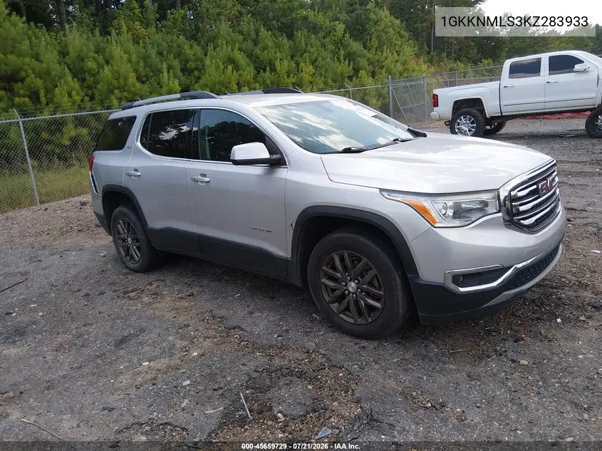 2019 GMC Acadia Slt-1 VIN: 1GKKNMLS3KZ283933 Lot: 45659729