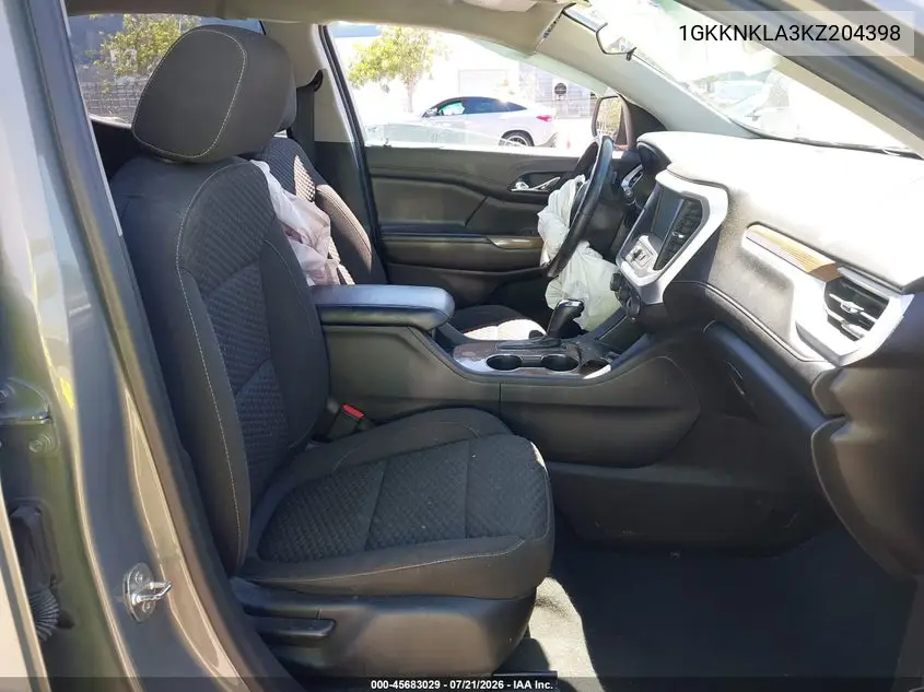 2019 GMC Acadia Sle-1 VIN: 1GKKNKLA3KZ204398 Lot: 45683029